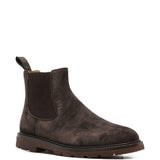 Stivaletti chelsea in suede in marrone Henderson baracco - uomo 