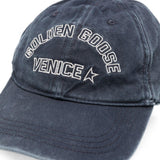 Cappello da baseball con logo in blu 