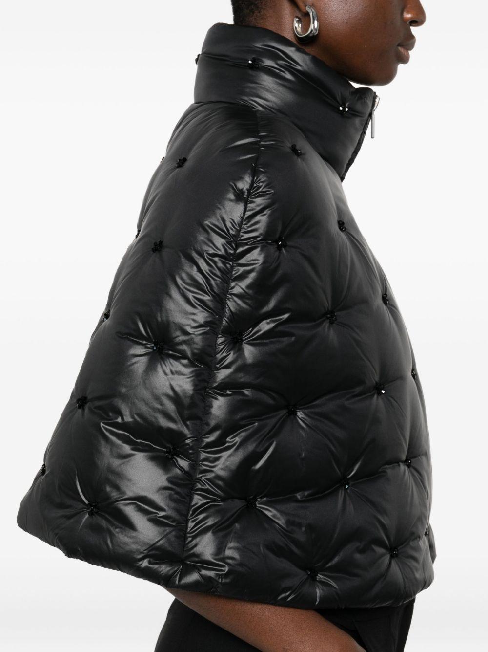 Mantella imbottita in nero Amen - donna 