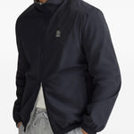 Giacca reversibile con logo in blu e grigio brunello cucinelli - uomo 