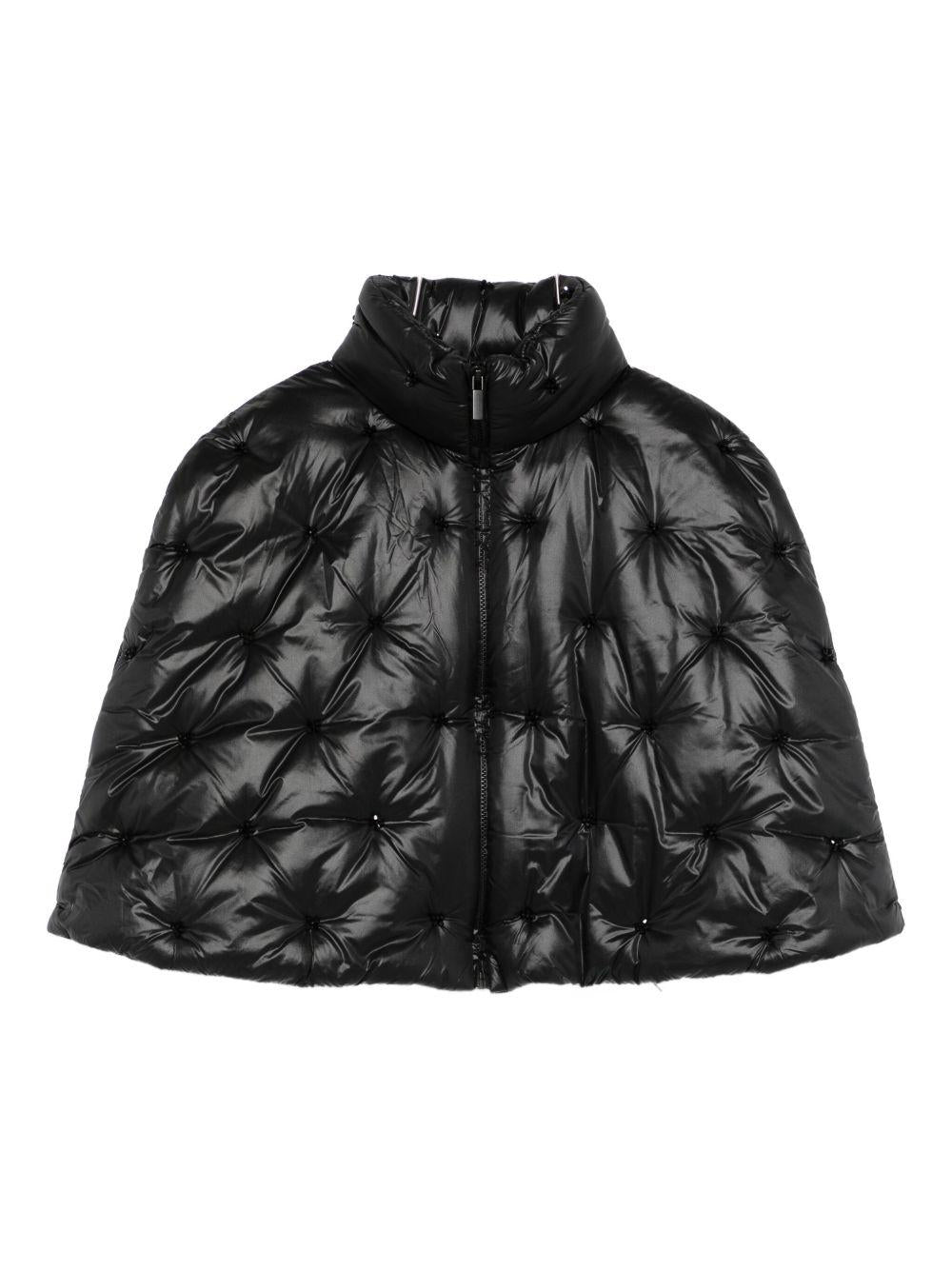 Mantella imbottita in nero Amen - donna 