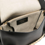 Borsa clutch con catena in nero Victoria Beckham - donna 