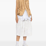 Gonna midi in pizzo floreale in bianco Comme des garcons - donna 