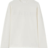 T-shirt con logo a maniche lunghe in bianco Jil sander - unisex 