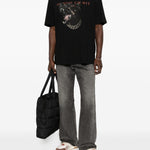 T-shirt Dobermann in nero Ih nom uh nit - uomo 