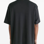 T-shirt girocollo con tasca applicata in nero Lemaire - uomo 