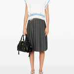 Top in maglia con orlo sfilacciato in bianco Marni - donna 