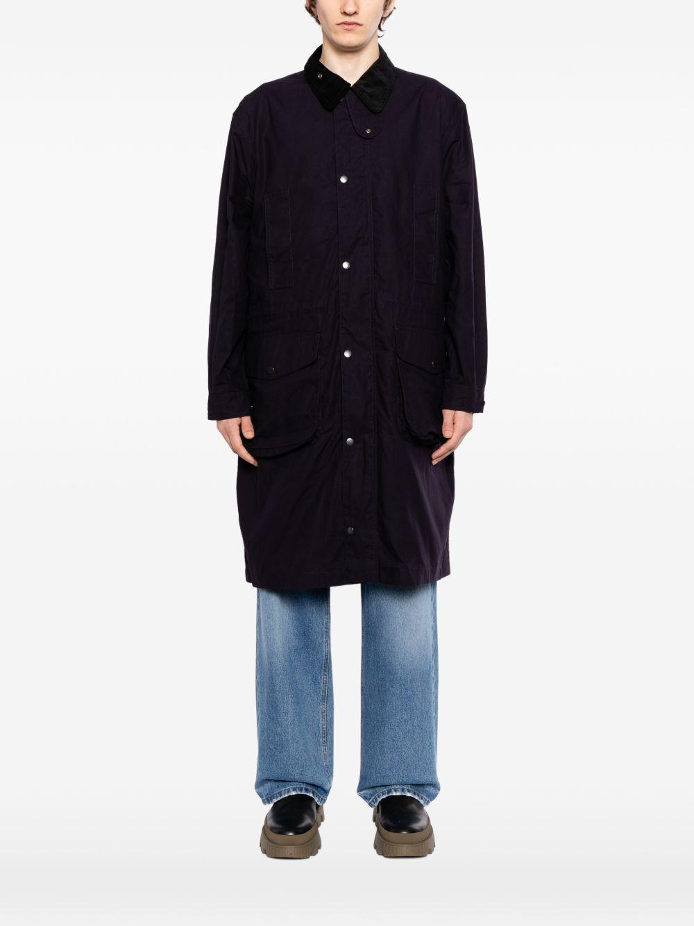 Cappotto Endurance con cappuccio in nero Barbour x kaptain sunshine - uomo 