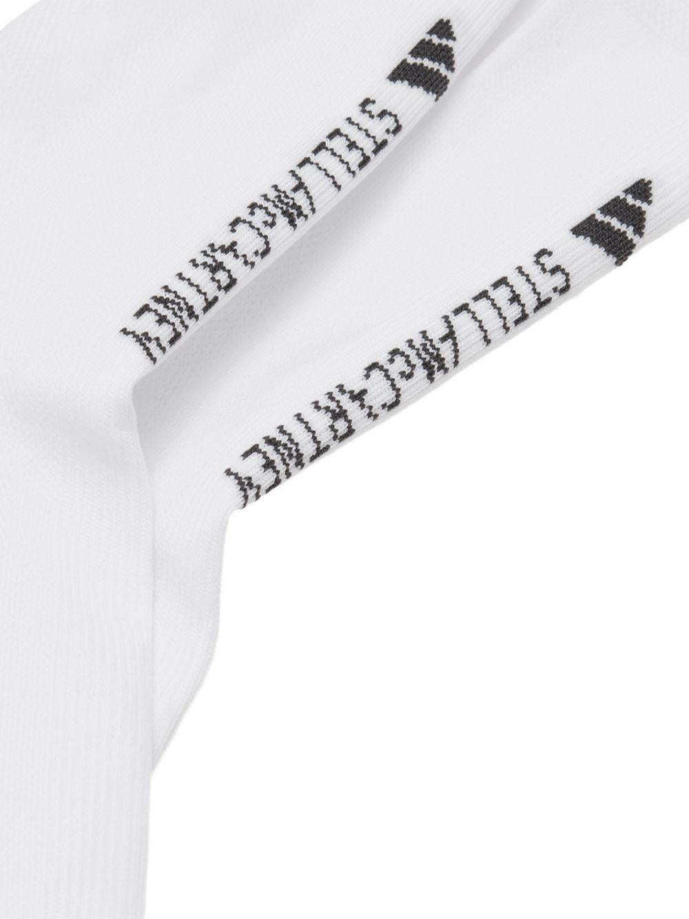 Calzini con logo in bianco Adidas by Stella Mc Cartney - donna 