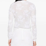 Cardigan con fiocco in bianco SHUSHU/TONG - donna 