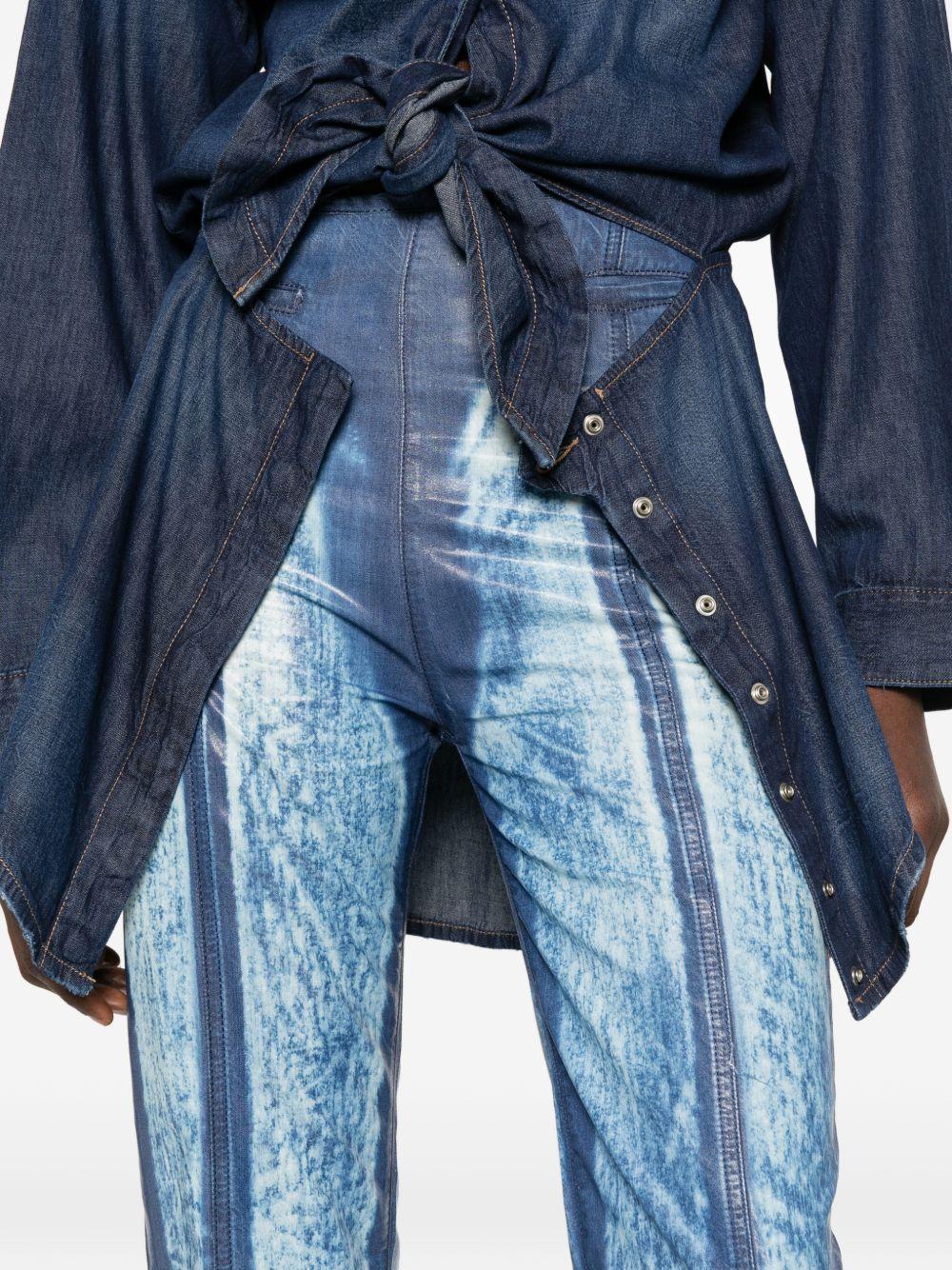 Jeans a pannelli in blu Diesel - donna 