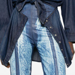 Jeans a pannelli in blu Diesel - donna 