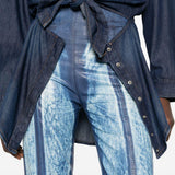 Jeans a pannelli in blu Diesel - donna 