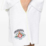 Shorts con monogramma in bianco Casablanca - uomo 