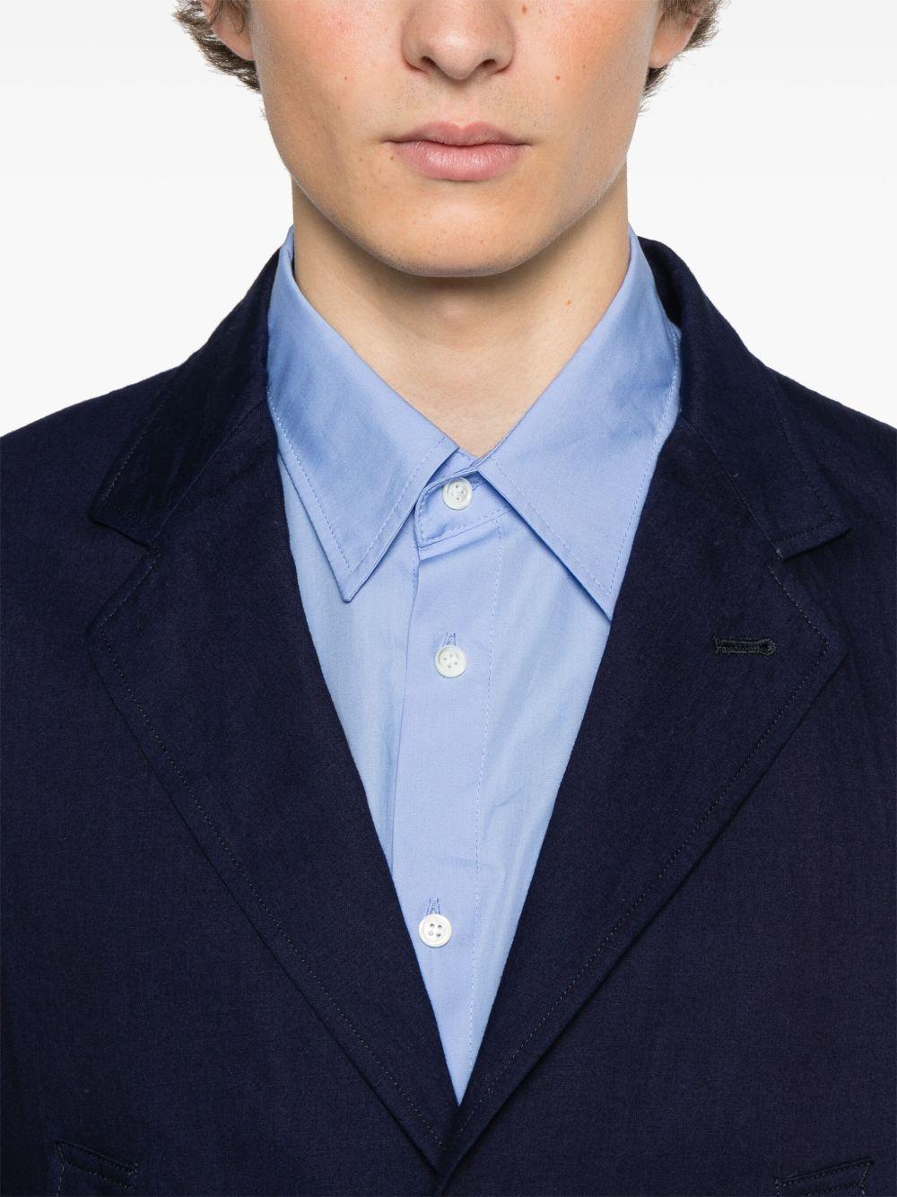 Giacca monopetto in blu Yohji Yamamoto - uomo 