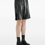 Shorts con coulisse in nero Rick owens - uomo 