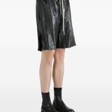 Shorts con coulisse in nero Rick owens - uomo 