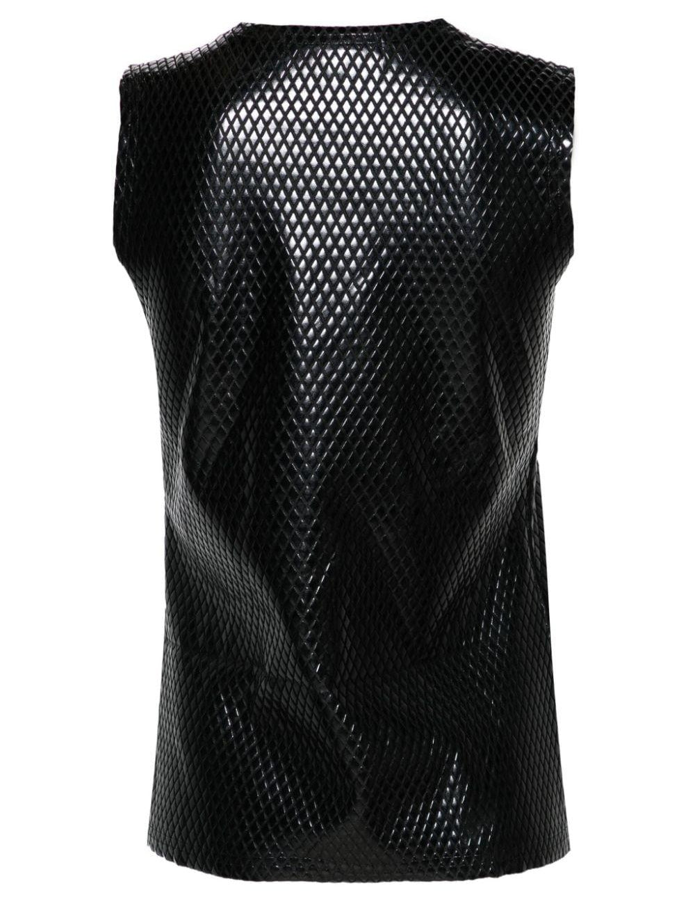 Canotta a rombi in nero di Junya watanabe - donna 