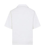 Camicia a mezza manica con stampa monogram in bianco Casablanca - uomo 