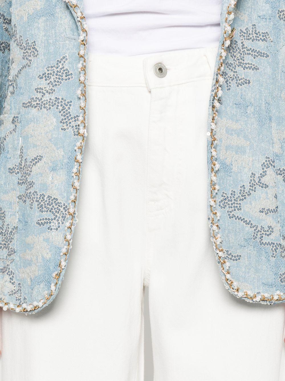 Jeans con logo Helsinki in bianco Ag jeans - donna 