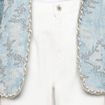 Jeans con logo Helsinki in bianco Ag jeans - donna 