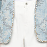 Jeans con logo Helsinki in bianco Ag jeans - donna 