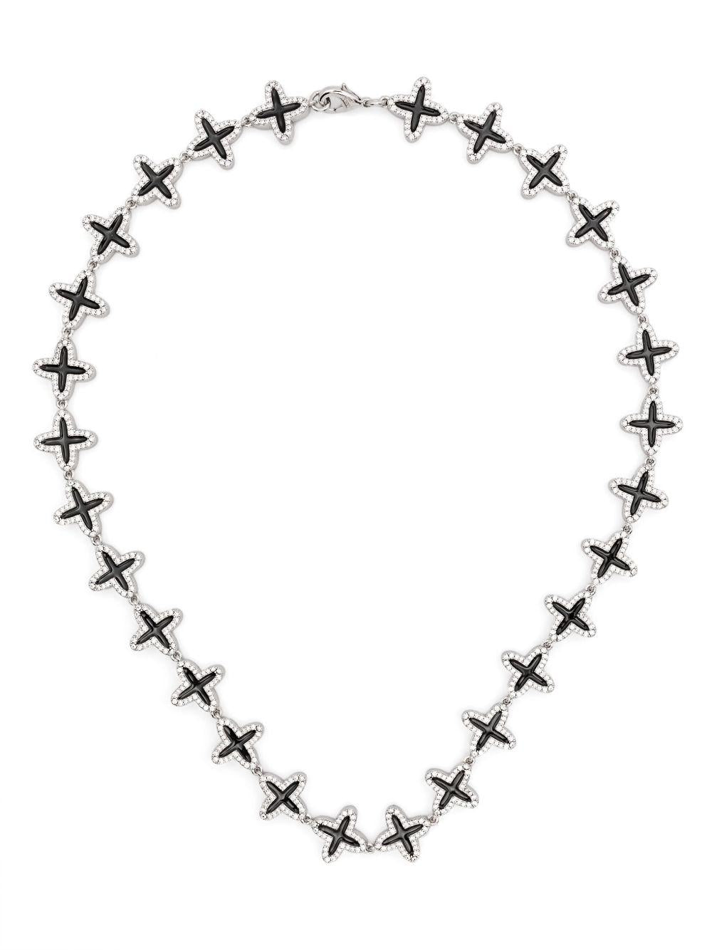 Collana Clover in nero Darkai - unisex 
