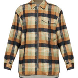 Camicia a quadri con zip in multicolore Dries van noten - uomo 