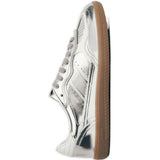 Sneakers Tb.490 pelle metallizzata argento 