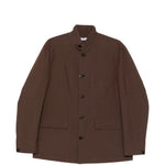 Giacca-camicia con tasche in marrone Grayed - uomo 