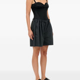 Shorts con pieghe in grigio Mm6 maison margiela - donna 