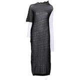 Abito midi con ruches in nero Uma Wang - donna 
