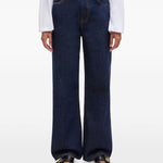 Jenas a gamba dritta in blu Ganni - donna 