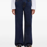 Jenas a gamba dritta in blu Ganni - donna 