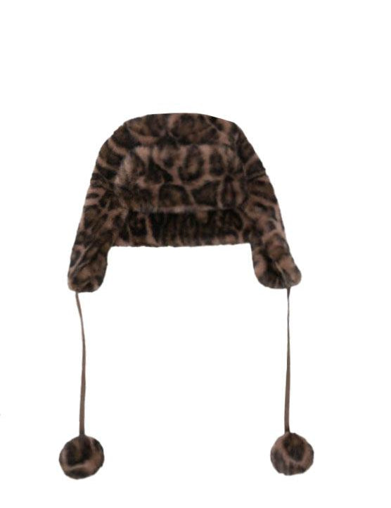 Cappello chapka con stampa leopardata Gotha - unisex 