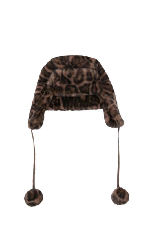 Cappello chapka con stampa leopardata Gotha - unisex 