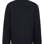 Maglione in maglia con zip sulla spalla in nero OAMC PEACEMAKER - uomo 