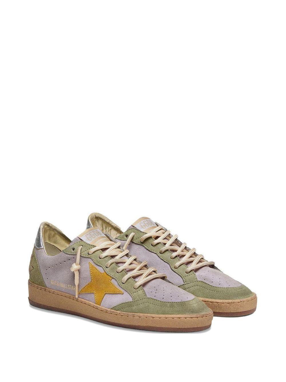 Sneakers Ball Star in viola e verde Golden goose - donna 
