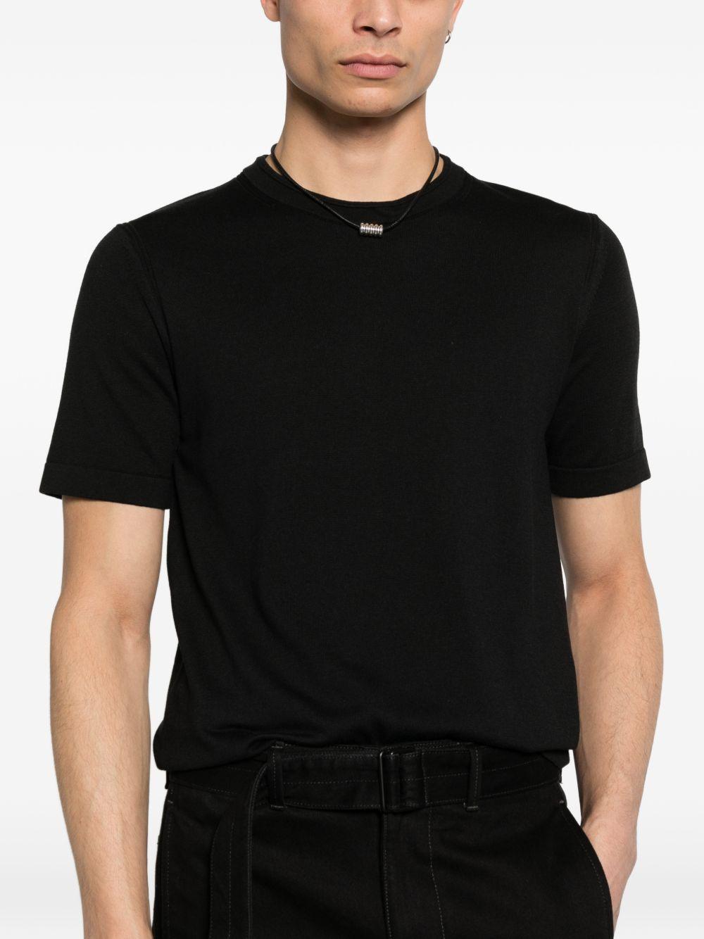 T-shirt a maniche corte in nero Simkhai - uomo 