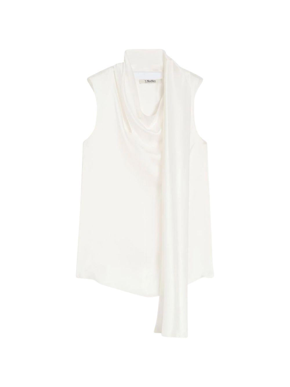 Top senza maniche dry in bianco 's maxmara - donna 
