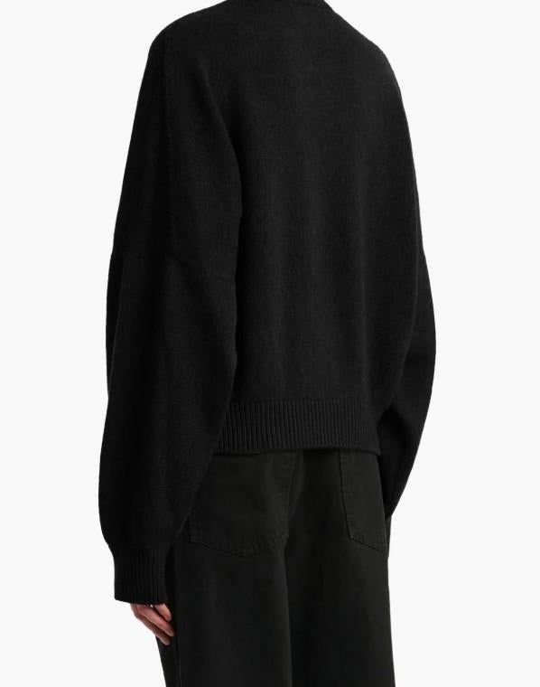 Maglione girocollo in nero Khaite - donna 