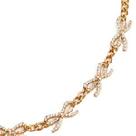 Bracciale a catena con cristalli in oro Self-portrait - donna 