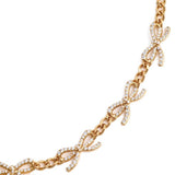Bracciale a catena con cristalli in oro Self-portrait - donna 