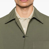 Camicia a maniche lunghe con tasca in verde Barena Venezia - uomo 