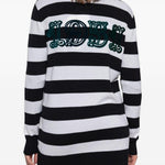 Cardigan a righe fiemme in bianco e nero Maxmara - donna 
