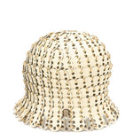 Cappello in maglia metallica autres in oro Rabanne - donna 