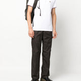 Polo con applicazione logo in bianco Moncler - uomo 