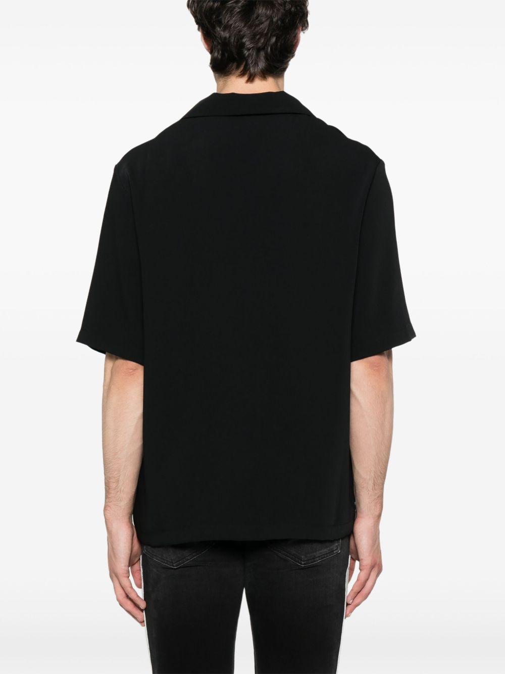 Camicia a maniche corte in nero 