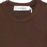 Top girocollo in marrone Aya Muse - donna 