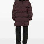 Cappotto parka con chiusura a zip in bordeaux Bacon - donna 